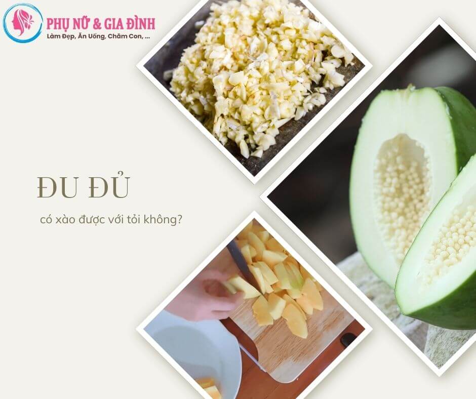 Đu đủ có xào được với tỏi không